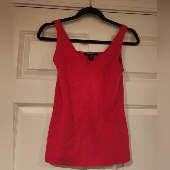Pierre Cardin stretchy red cotton tank - Picture 1 of 4